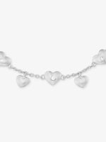 Close‑up of SIJA 925 Silver Heart Link Chain Bracelet showing intricate heart link detailing handcrafted sterling silver jewellery timeless accessory