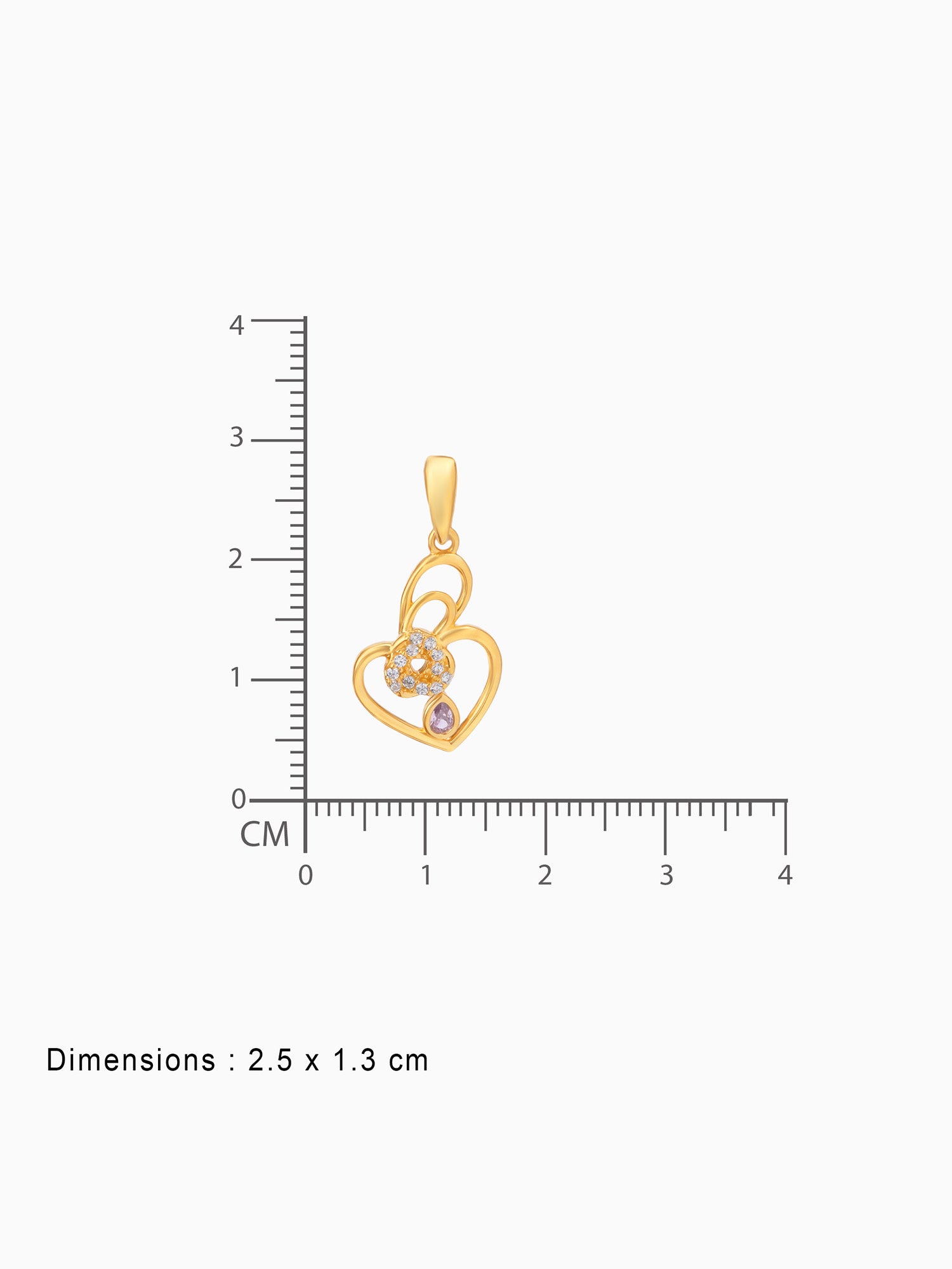 BIS hallmark view SIJA 925 silver jewellery gold plated heart with sparkling pink stone pendant certified premium accessory elegant timeless design for gifting and celebrations