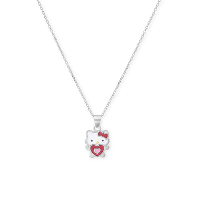 SIJA 925 Silver Jewellery promotional banner highlighting Hello Kitty Heart Pendant with Chain crafted for joyful and inclusive collections