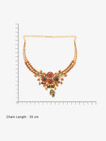 Reverse of SIJA Heritage Floral Harmony Necklace showing BIS 925 hallmark stamp certified sterling silver jewellery made in India