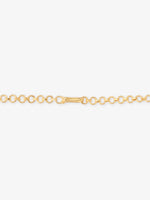 Side profile of SIJA 925 silver Heritage Floral Harmony Necklace showing polished edges and durable sterling silver construction