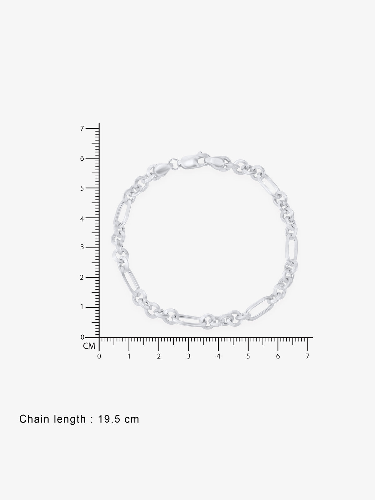 Reverse view of SIJA Holo Button Bracelet showing BIS 925 hallmark certified sterling silver jewellery made in India