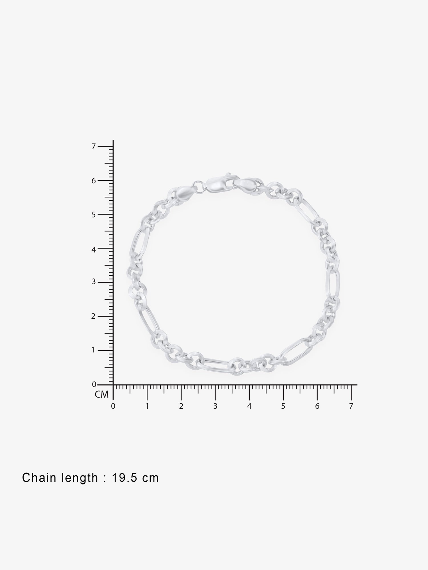 Reverse view of SIJA Holo Button Bracelet showing BIS 925 hallmark certified sterling silver jewellery made in India