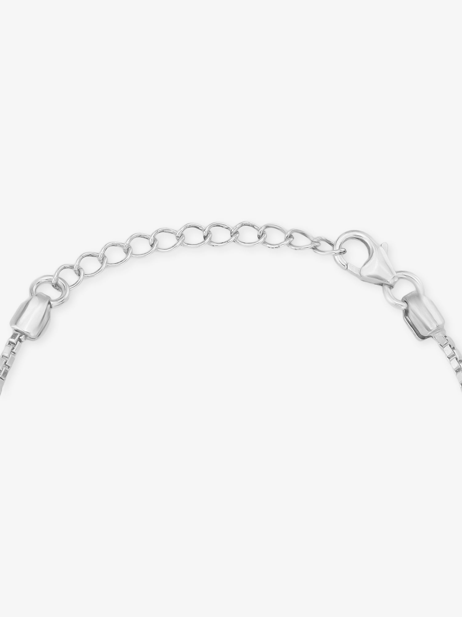 Adjustable clasp detail of SIJA 925 Silver Ice Cream Chain Bracelet showcasing secure fit and premium sterling silver quality