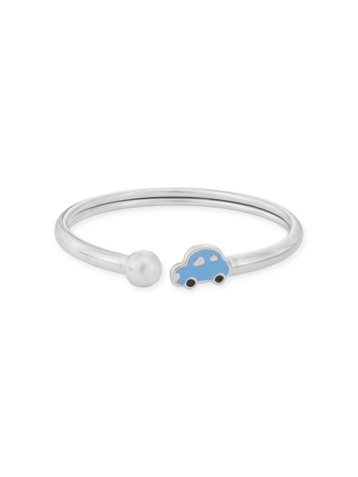 Detailed view of SIJA 925 Silver Kids Bracelet highlighting ornamental finish polished sterling silver craftsmanship durable chain links