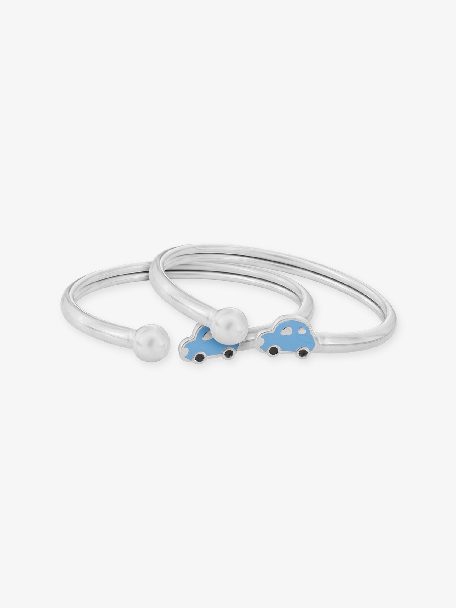 SIJA 925 Silver Kids Bracelet with Car Charm sterling silver jewellery playful design full front hero view accessory