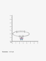 Reverse view of SIJA 925 Silver Kids Bracelet showing BIS 925 hallmark certified sterling silver jewellery made in India