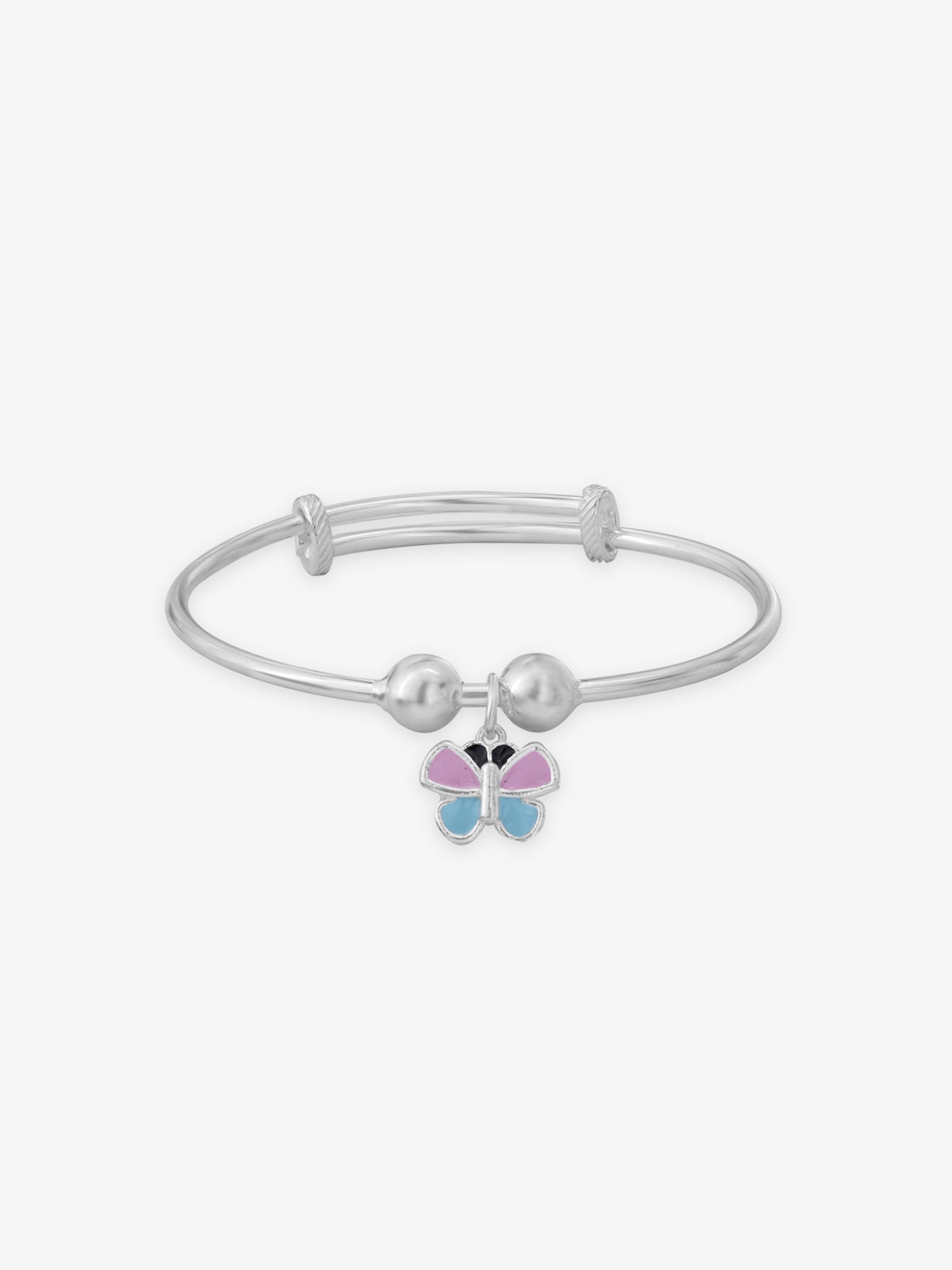 SIJA 925 Silver Kids Bracelet Butterfly Bliss Charm playful sterling silver jewellery accessory front view