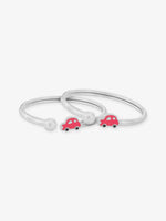 SIJA 925 Silver Kids Bracelet with Car Charm sterling silver jewellery playful design full front hero view accessory