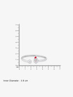Reverse of SIJA Kids Bracelet with Santa Claus Charm showing BIS 925 hallmark stamp certified sterling silver jewellery authenticity and quality assurance