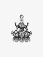 SIJA 925 Silver Lakshmi Solid Idol sterling silver temple jewellery full front hero view divine accessory