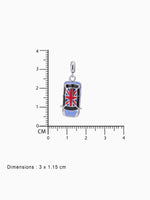 BIS hallmark view SIJA 925 silver jewellery lavender car charm certified premium accessory elegant timeless design for gifting and celebrations