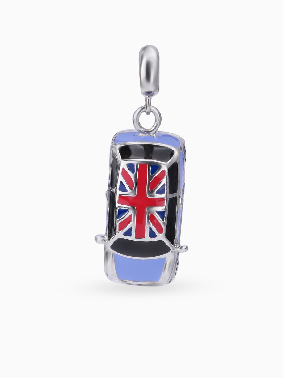 Close up SIJA 925 silver jewellery lavender car charm handcrafted premium design versatile accessory for everyday wear and special occasions