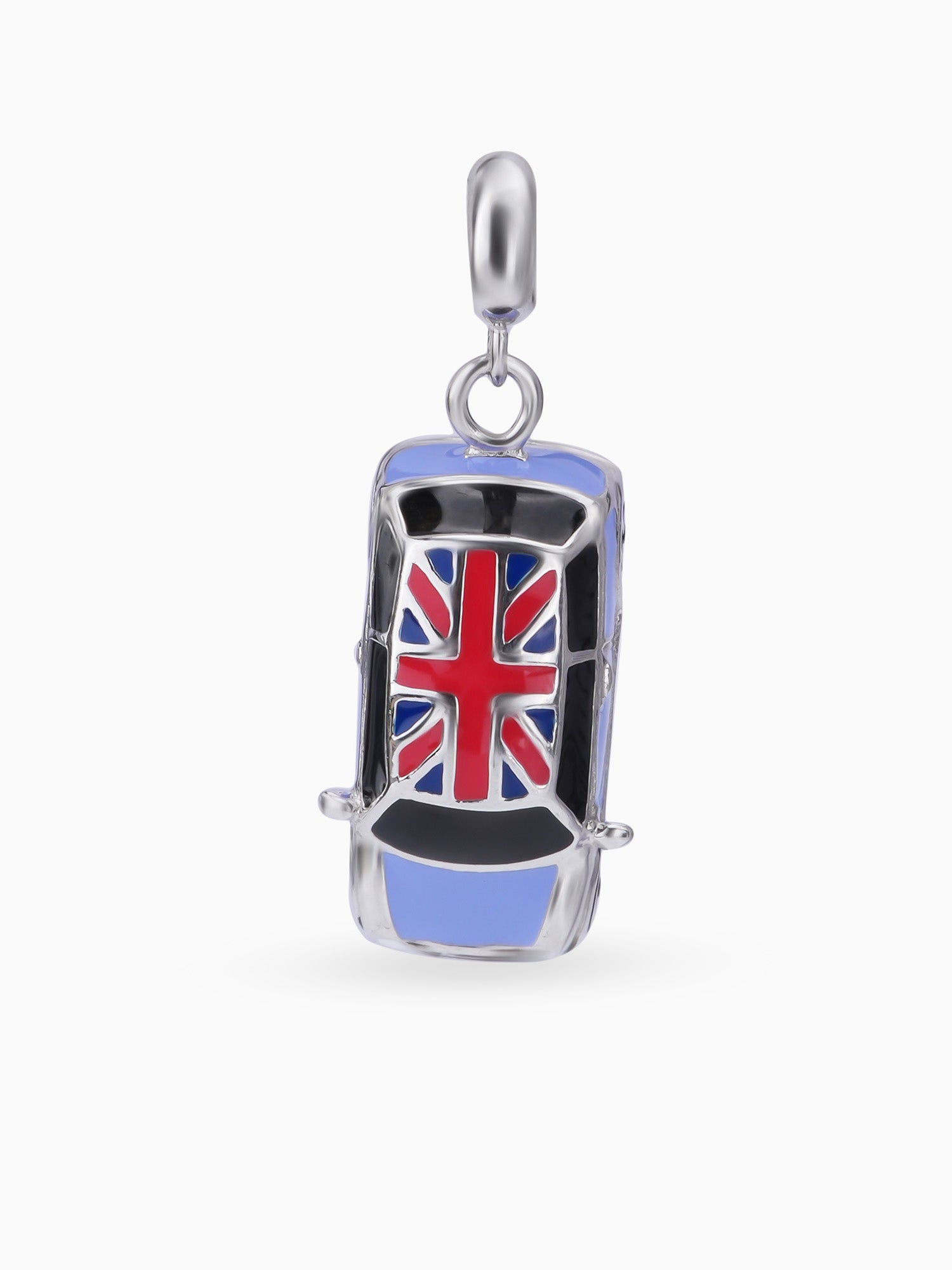 Close up SIJA 925 silver jewellery lavender car charm handcrafted premium design versatile accessory for everyday wear and special occasions