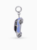 Side view SIJA 925 silver jewellery lavender car charm stylish handcrafted accessory perfect for weddings parties anniversaries and festive wear