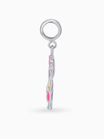 Side view SIJA 925 silver jewellery little girl charm stylish handcrafted accessory perfect for parties anniversaries and festive wear