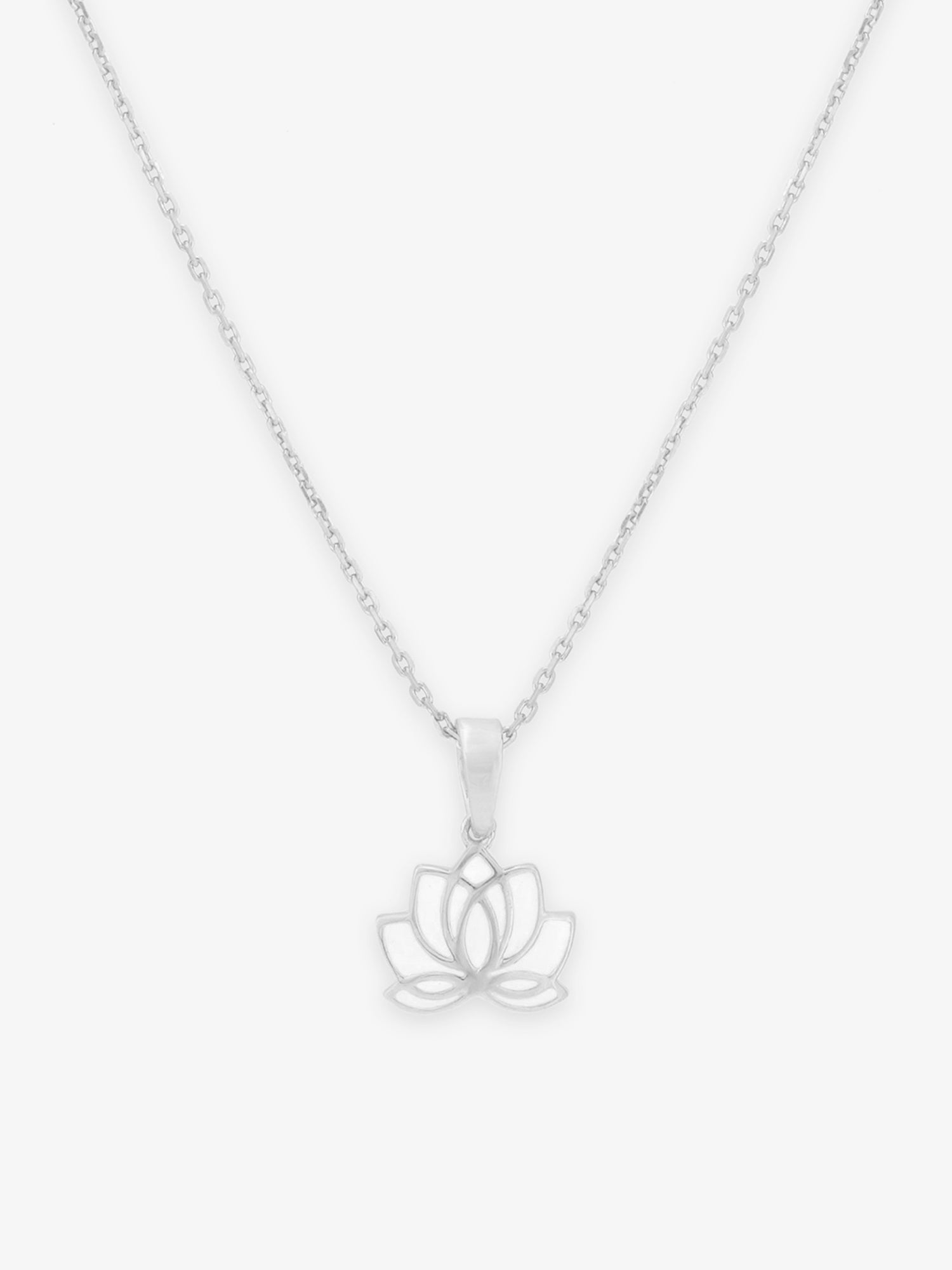 Lotus Pendant with Chain