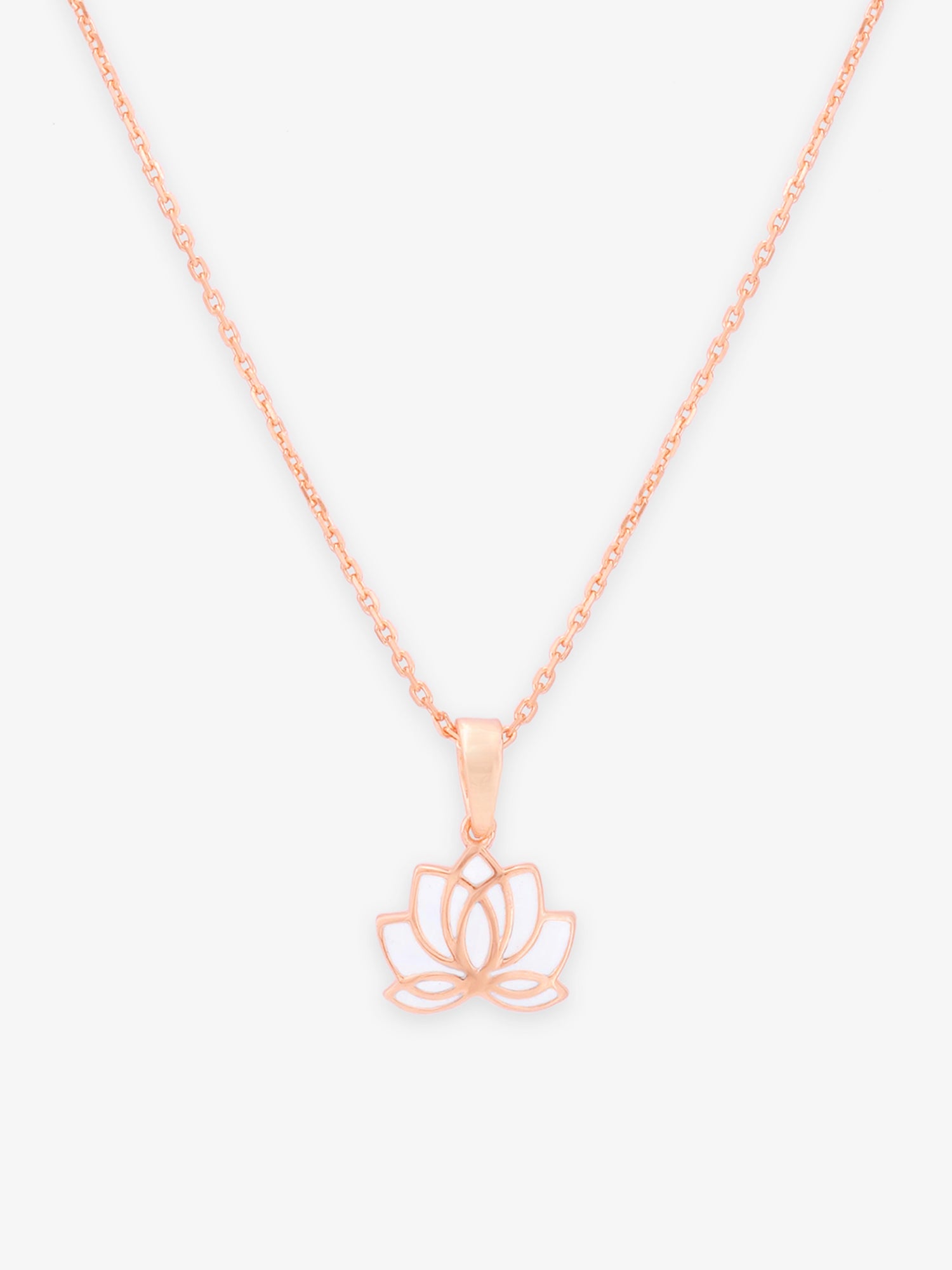 SIJA 925 Silver Lotus Pendant with Chain sterling silver jewellery elegant hero shot
