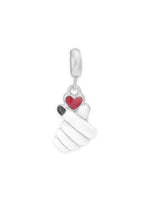 Clasp detail of SIJA 925 Silver Love Charm showcasing sturdy closure and premium sterling silver quality