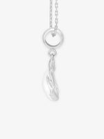 Side profile of SIJA 925 Silver Love Charm highlighting durable sterling silver craftsmanship and romantic motif