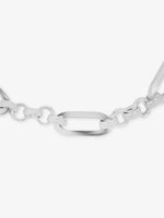 Clasp detail of SIJA 925 Silver Medium Polo Mens Chain Bracelet showcasing secure fastening and sturdy 999 silver quality