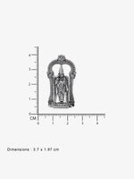 Reverse of SIJA Meenakshi Amman Solid Idol showing BIS 925 hallmark stamp certified sterling silver jewellery made in India