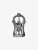 SIJA Oxidised 925 Silver Meenakshi Amman Solid Idol temple jewellery full front hero view divine accessory