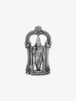 SIJA Oxidised 925 Silver Meenakshi Amman Solid Idol temple jewellery full front hero view divine accessory