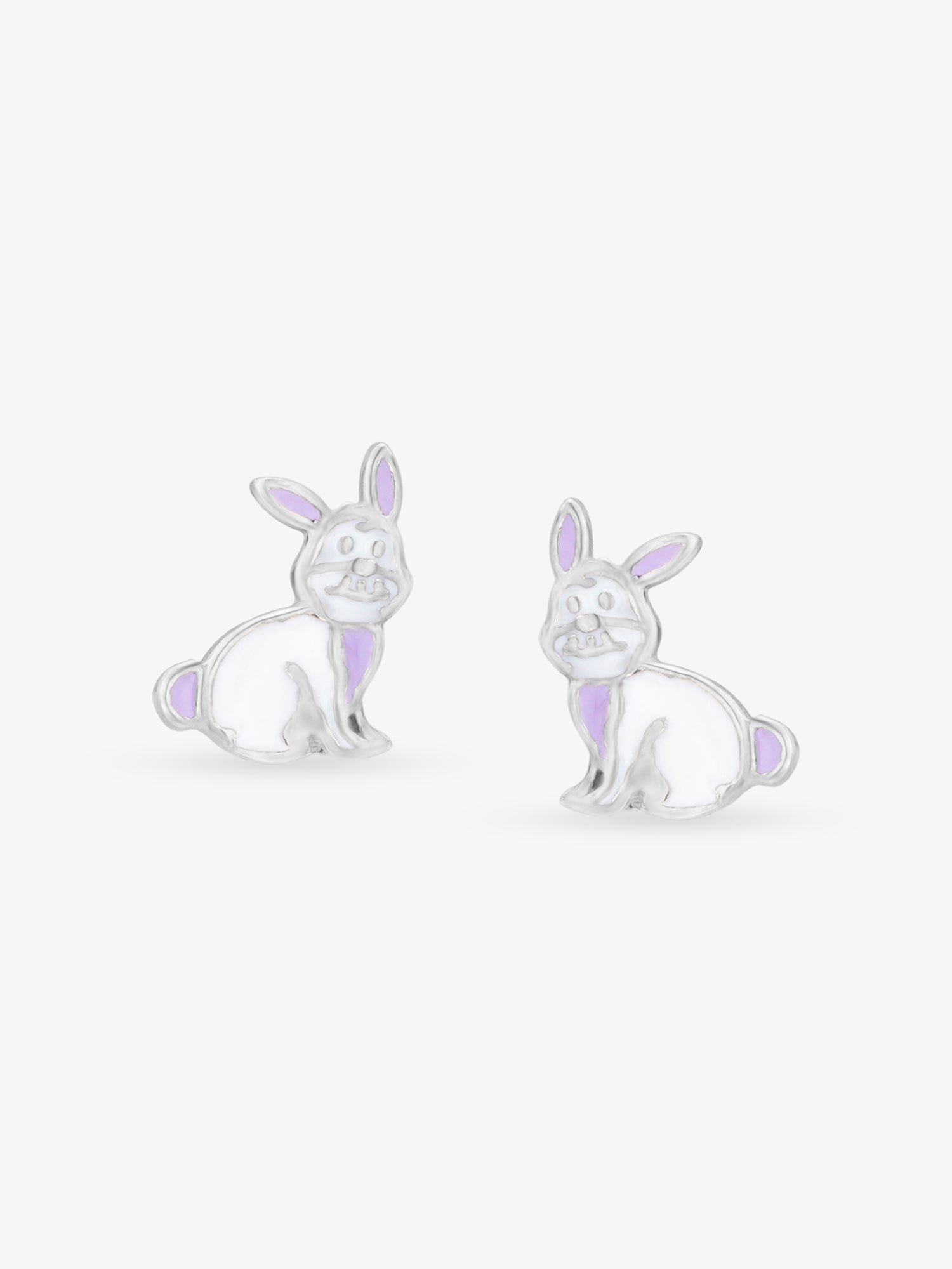 SIJA 925 sterling silver Mini Bunny stud BIS hallmarked playful kids jewellery design perfect for birthdays parties and gifting