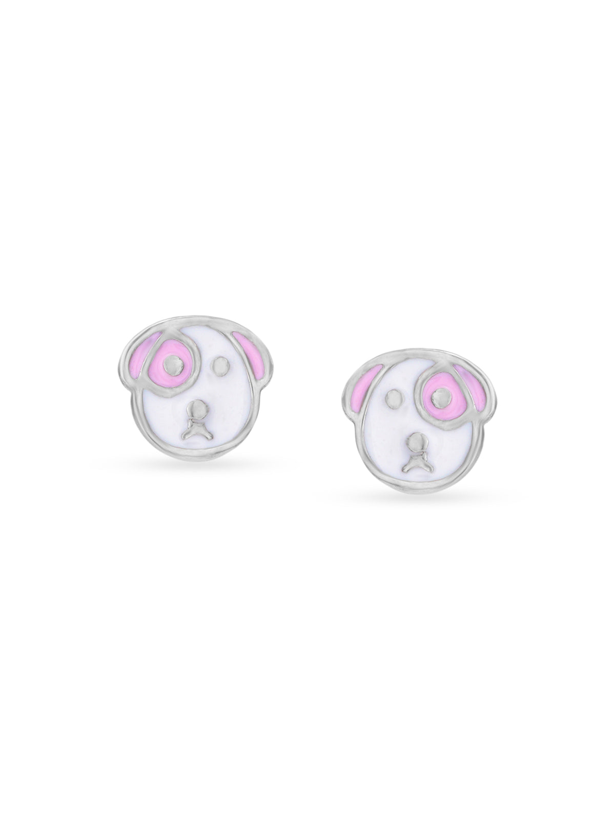 SIJA 925 sterling silver Mini Dog stud BIS hallmarked playful kids jewellery design perfect for birthdays parties and gifting