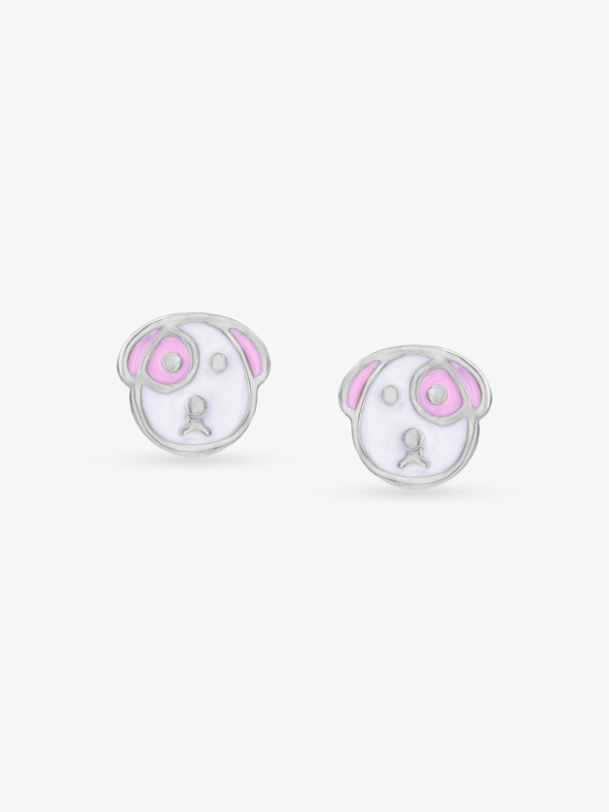 SIJA 925 sterling silver Mini Dog stud BIS hallmarked playful kids jewellery design perfect for birthdays parties and gifting