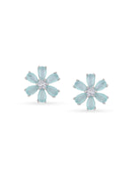 Detailed view of SIJA 925 Silver Bloom Stud highlighting ornamental finish polished sterling silver craftsmanship delicate floral motif