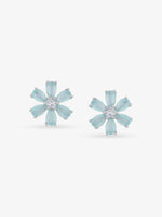 SIJA 925 Silver Bloom Stud sterling silver jewellery elegant floral design full front hero view accessory