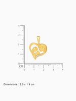 BIS hallmark view SIJA 925 silver jewellery gold plated mom baby in heart pendant certified premium accessory elegant timeless design for gifting and celebrations