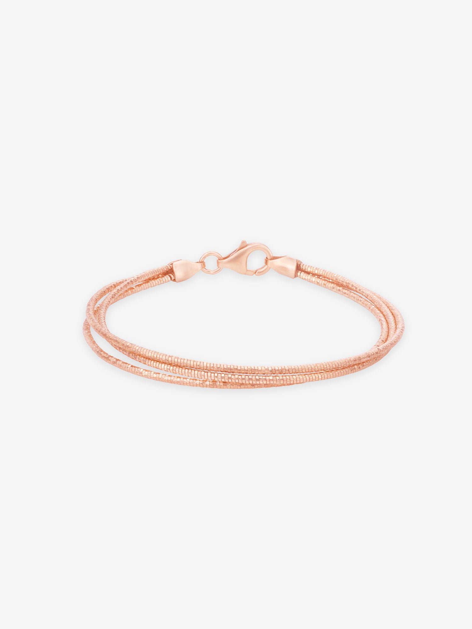 SIJA Multi Strand Womens Bracelet rose gold plated 925 sterling silver jewellery elegant front view accessory