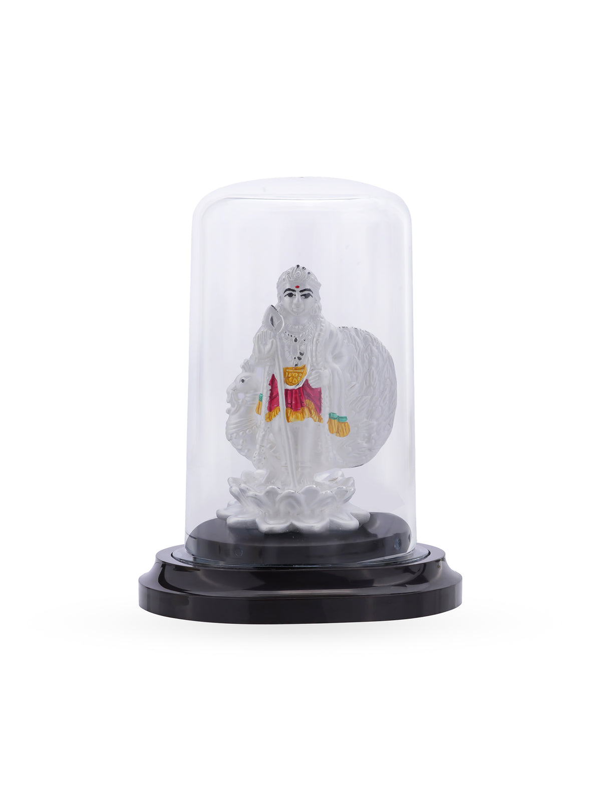 SIJA 999 Silver Murugan Idol solid pure silver temple jewellery with polished finish