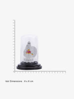 Reverse view of SIJA Silver Murugan Idol showing BIS hallmark certified sterling silver temple jewellery made in India