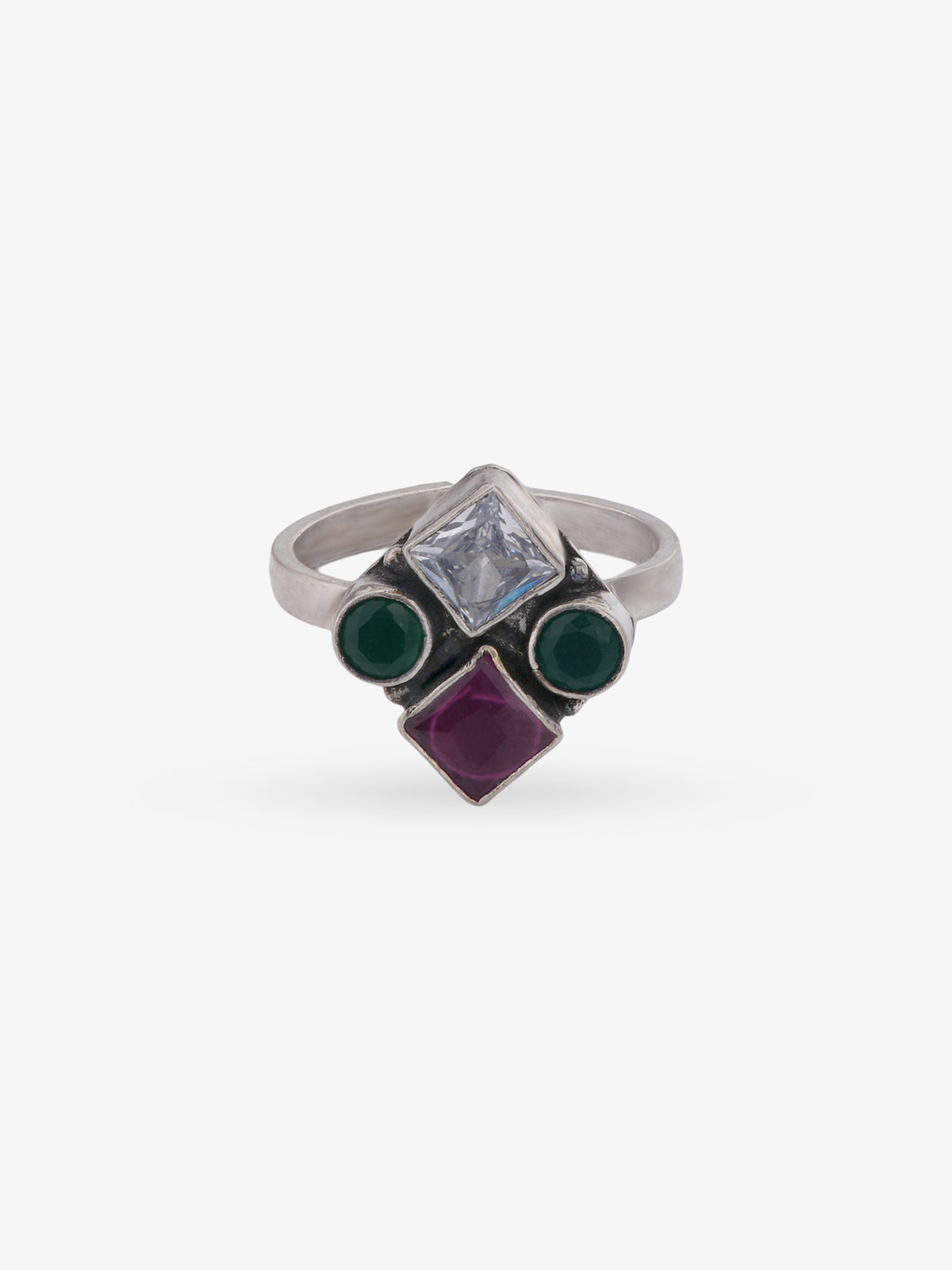 Adjustable band detail of SIJA 925 Silver Mystic Medallion Antique Toe Ring showcasing flexible fit and premium oxidised silver quality