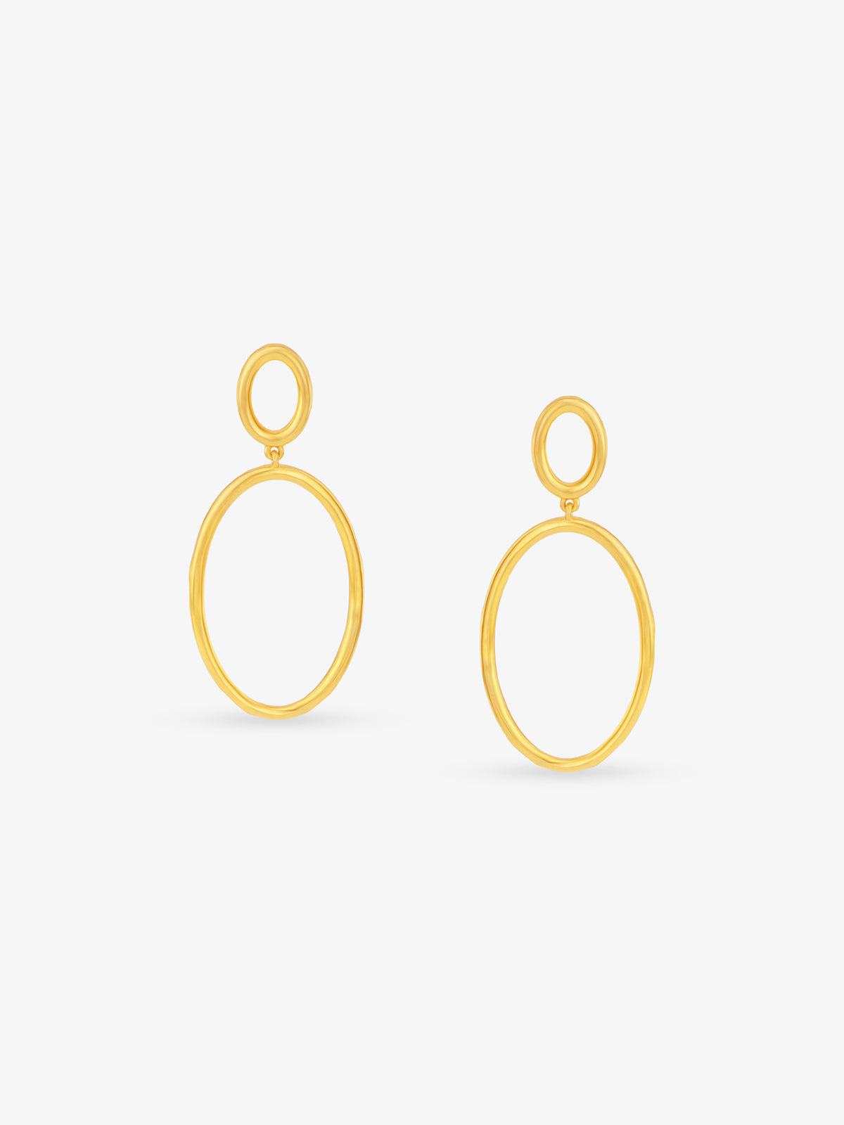 SIJA 925 Silver O Ring Earrings elegant sterling silver jewellery accessory front view