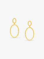 SIJA 925 Silver O Ring Earrings elegant sterling silver jewellery accessory front view