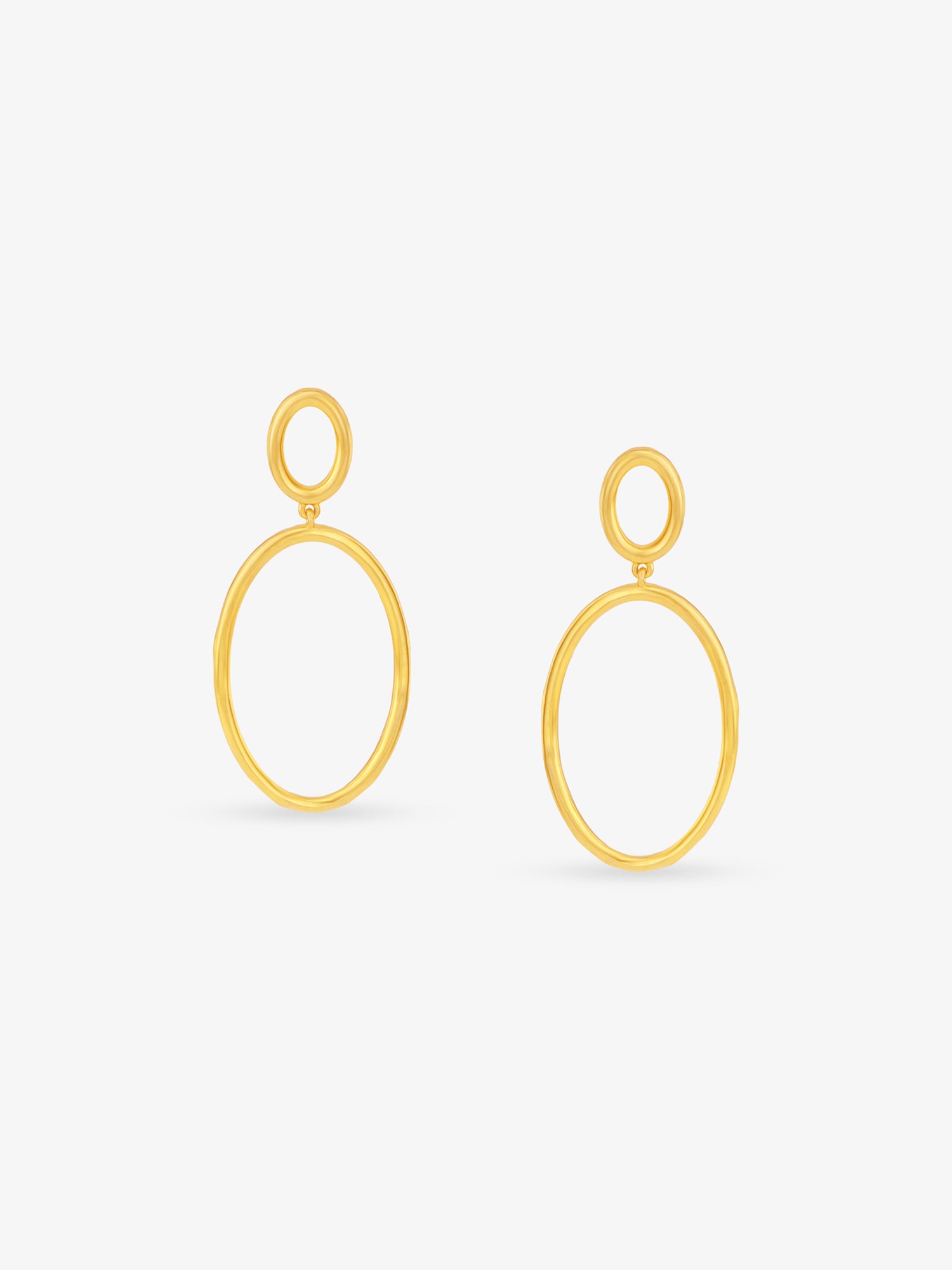 SIJA 925 Silver O Ring Earrings elegant sterling silver jewellery accessory front view