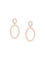 Detailed close up of SIJA 925 Silver O Ring Earrings showing minimalist round hoop design in sterling silver