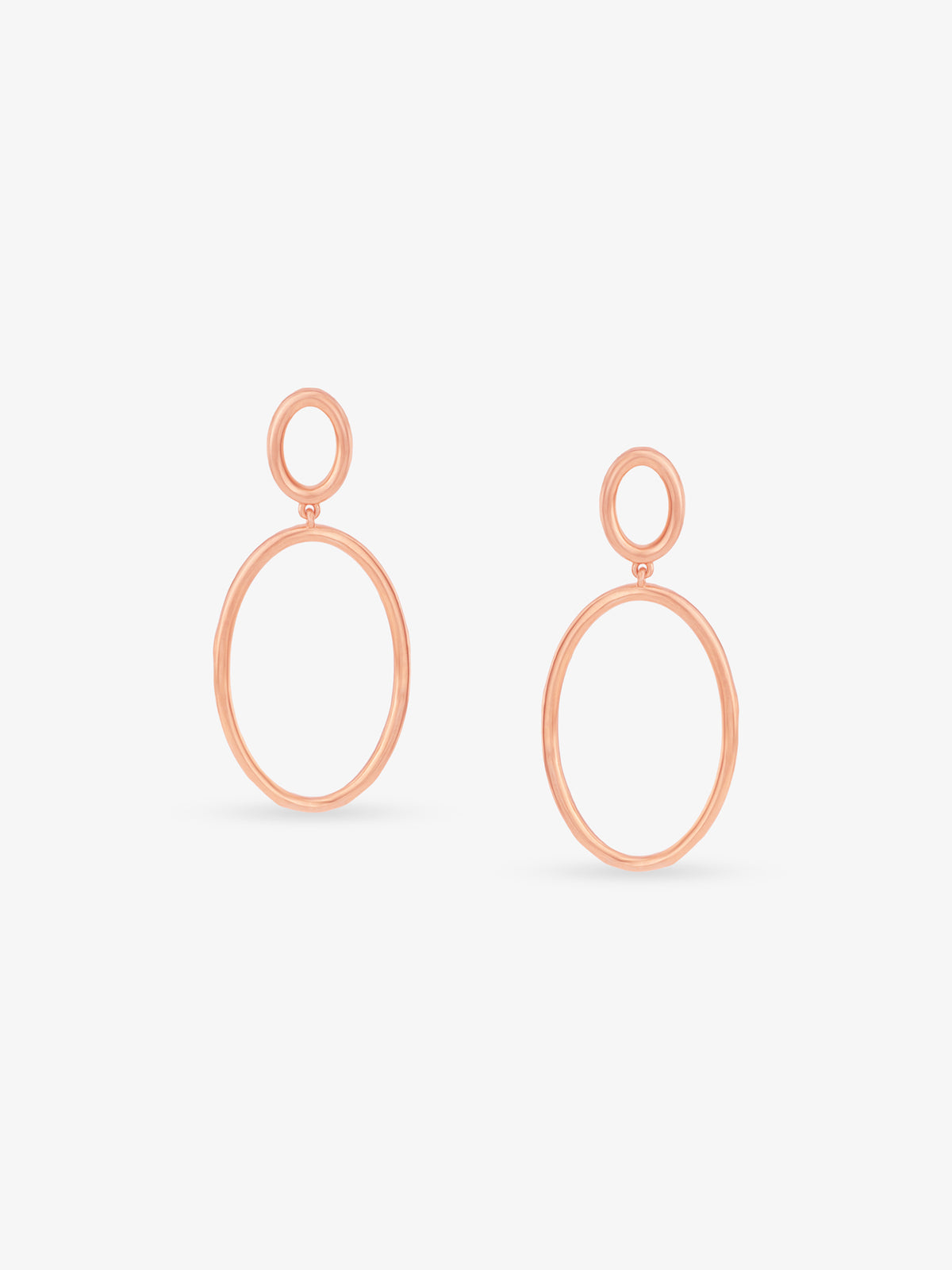 SIJA 925 Silver O Ring Earrings elegant sterling silver jewellery accessory front view