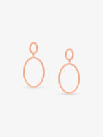 SIJA 925 Silver O Ring Earrings elegant sterling silver jewellery accessory front view