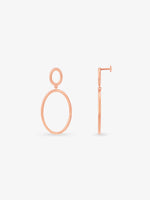 Side profile of SIJA 925 Silver O Ring Earrings highlighting durable sterling silver craftsmanship and smooth finish