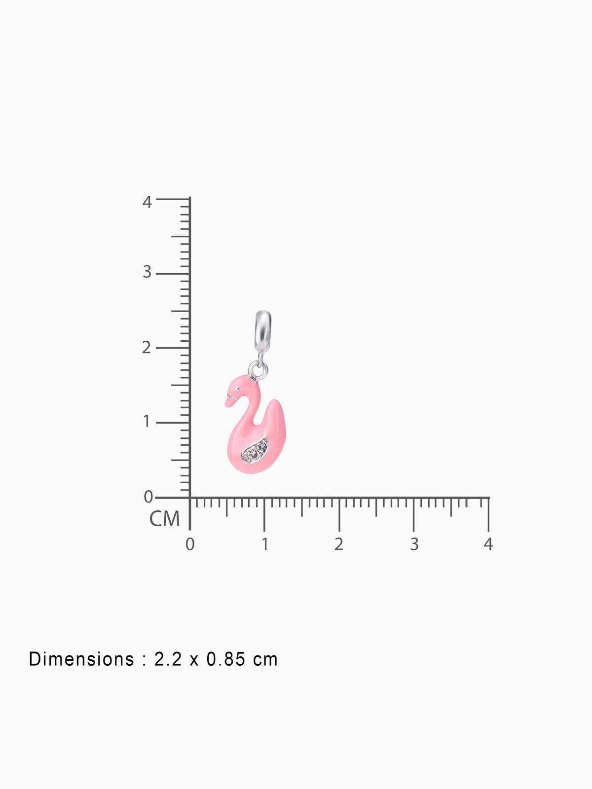 BIS hallmark view SIJA 925 silver jewellery peach swan charm certified premium accessory graceful motif for gifting and celebrations