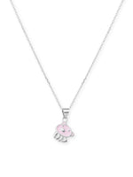 Close‑up of SIJA 925 silver Piggy Pal Necklace showing pig pendant detailing and handcrafted sterling silver design