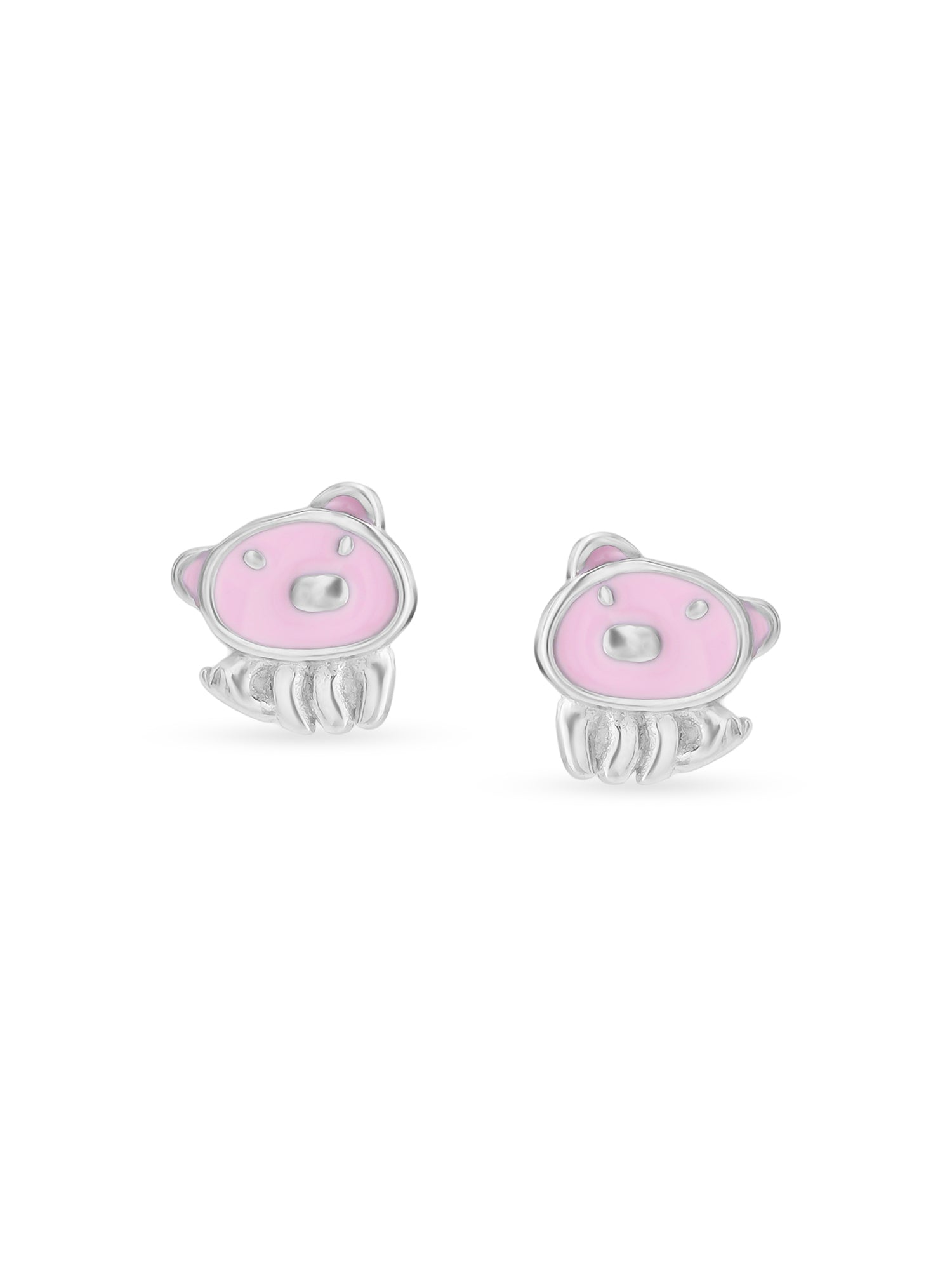 Detailed view of SIJA 925 silver Piggy Pal Earrings highlighting intricate sterling silver finish and ornamental craftsmanship