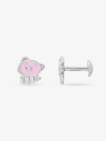 Side profile of SIJA 925 silver Piggy Pal Necklace showing polished edges and durable sterling silver construction