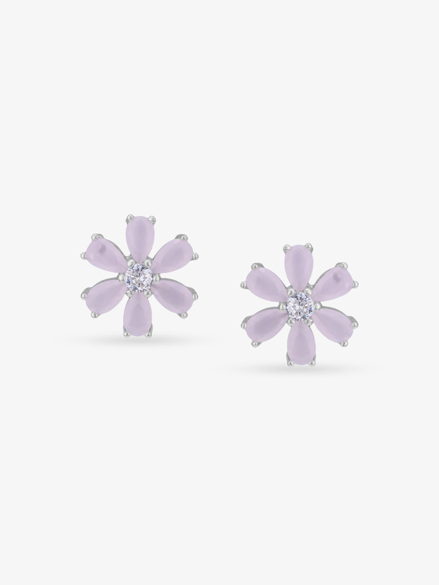 SIJA 925 Silver Bloom Stud sterling silver jewellery elegant floral design full front hero view accessory